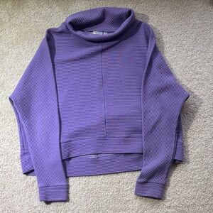 Zella Women's Cowl Neck Sweater in Purple